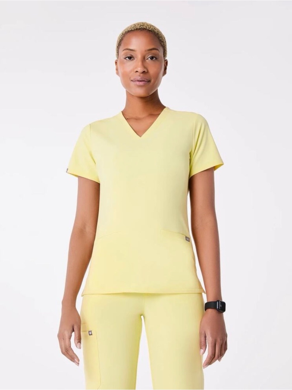 Figs Sunlight Casma Three Pocket Scrub Top NWOT